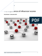 The Importance of Influencer Scores