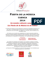 Convocatoria pública Fiesta de la Música 2014