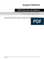 Unit f332 Chemistry of Natural Resource Scheme of Work and Lesson Plan Booklet