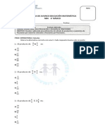 Prueba de Avance Educación Matemática