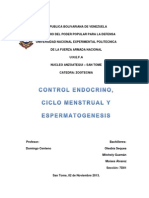 Control Endocrino de La Reproduccion y Ciclo y Espermatogenesis