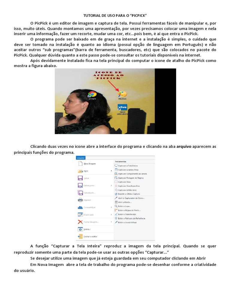 Tutorial Do PicPick | PDF