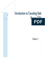 Introduction To Cascading Style Introduction To Cascading Style Sheets (CSS) Sheets (CSS)