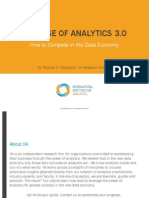 THE RISE OF ANALYTICS 3.0: How To Compete in The Data Economy