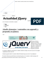 Añadir Elementos - Contenidos Con Append y Prepend en Jquery - Actualidad Jquery