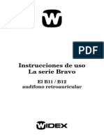 Manual Audífono Widex B12