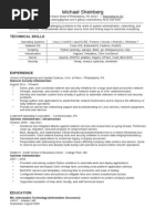 Michael Sheinberg Resume