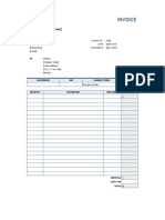 Company Invoice Template (Excel)