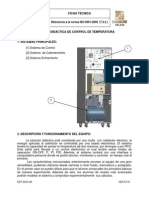 Estación didactica de control de temperatura