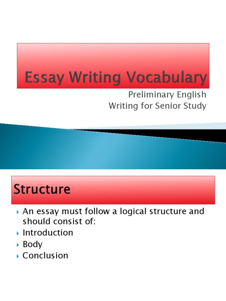 Essay Structure Guide for Seniors | PDF | Language Arts & Discipline