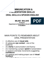 Communication & Presentation Skills: Oral Skills & Spoken English