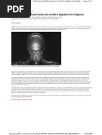 Cientistas identificam áreas do cérebro ligadas à fé religiosa