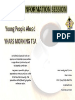 YHARS Morning Tea Information Session 