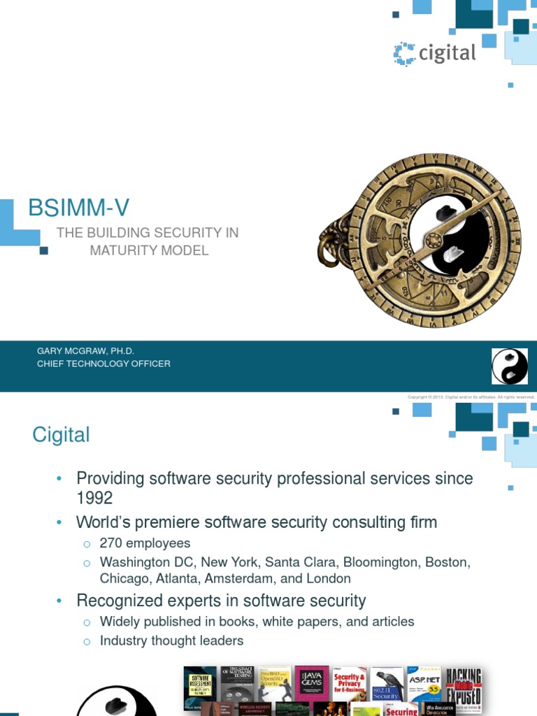 BsimmV The Building Security in Maturity Model PDF Vulnerability