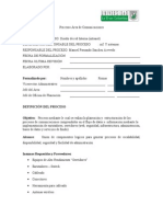 Proceso Area de Comunicaciones y Seguridad Informatica