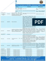 Syllabus: Online Test Series For JEE (Main+ Advanced) Target 2015