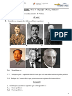 2013-13, AI, Ficha de Trabalho - Questões para Testar Os Conhecimentos de Política PDF