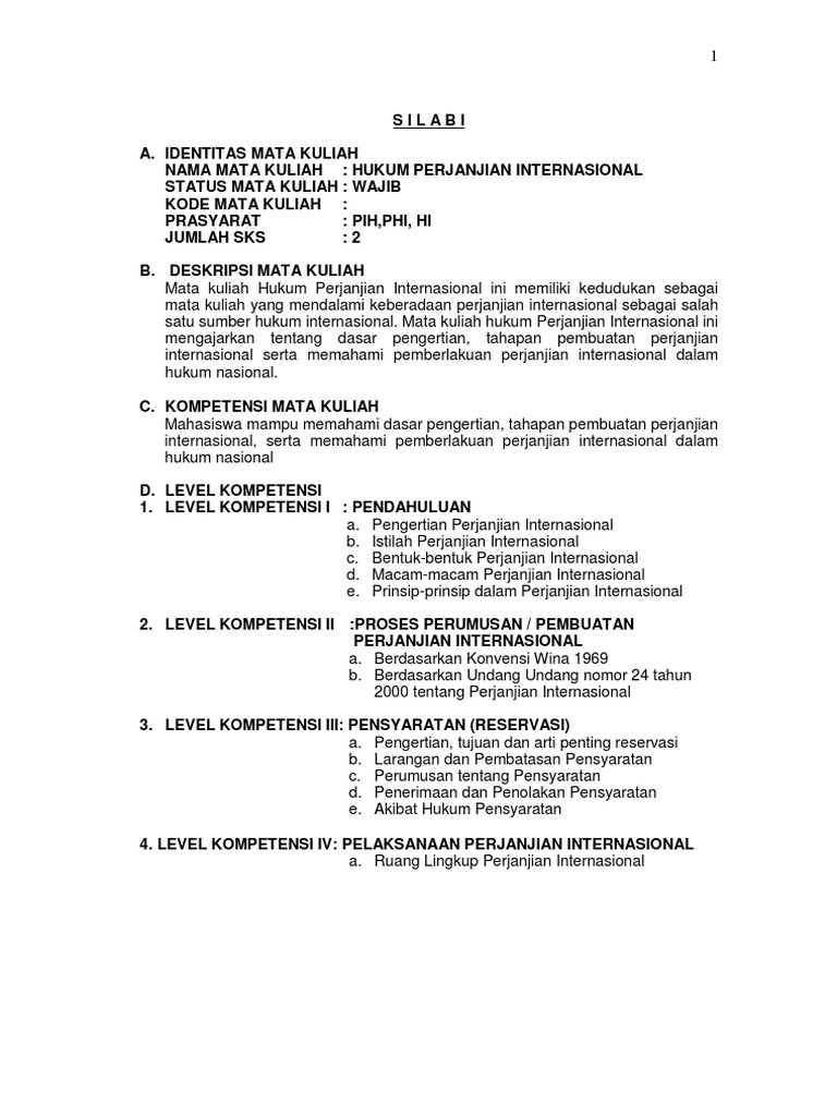 Hukum Perjanjian Internasional