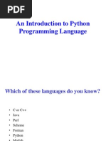 An Introduction To Python Programming Language