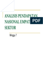 Sep 204 Slide Minggu Ke - 07 - Analisis Pendapatan Nasional Empat Sektor