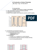 Generation and Conduction of Action Potentials: A. Action Potential Characteristics