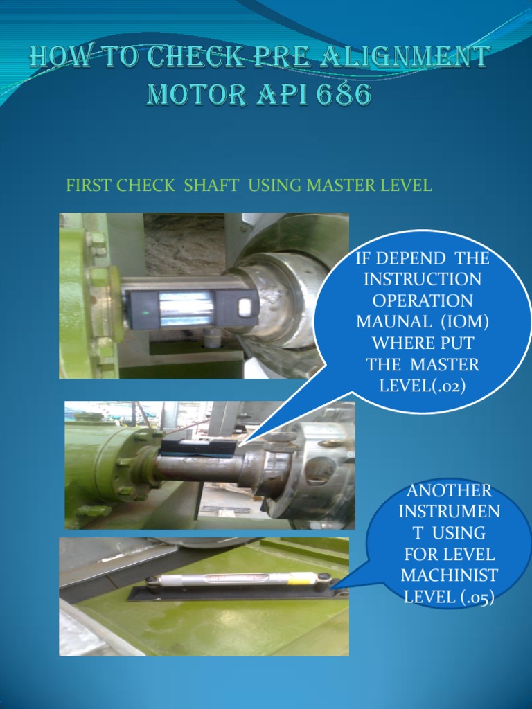 How to Check Pre Alignment Motor