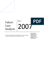 Yahoo Case Analysis