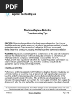 Electron Capture Detector: Troubleshooting Tips