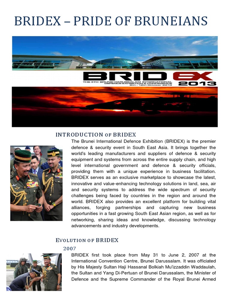 BRIDEX: Premier Defence Event in Brunei | PDF | Brunei | Business