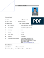 Curriculum Vitae: Personal Profile