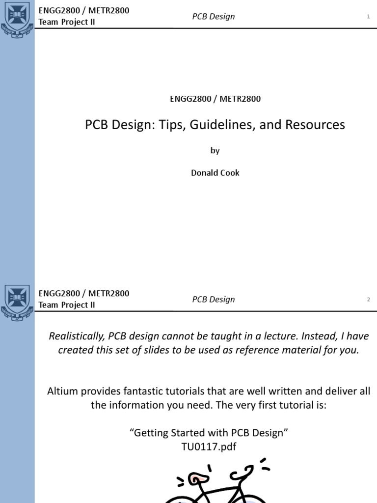 PCB Design Tips | PDF | Printed Circuit Board | Electrical Engineering