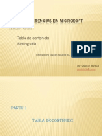 Uso de Referencias en Microsoft Word 2007