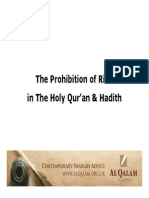 The Prohibition of Riba