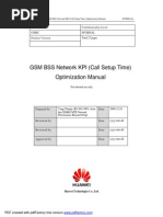 14 GSM BSS Network KPI Call Setup Time Optimization Manual