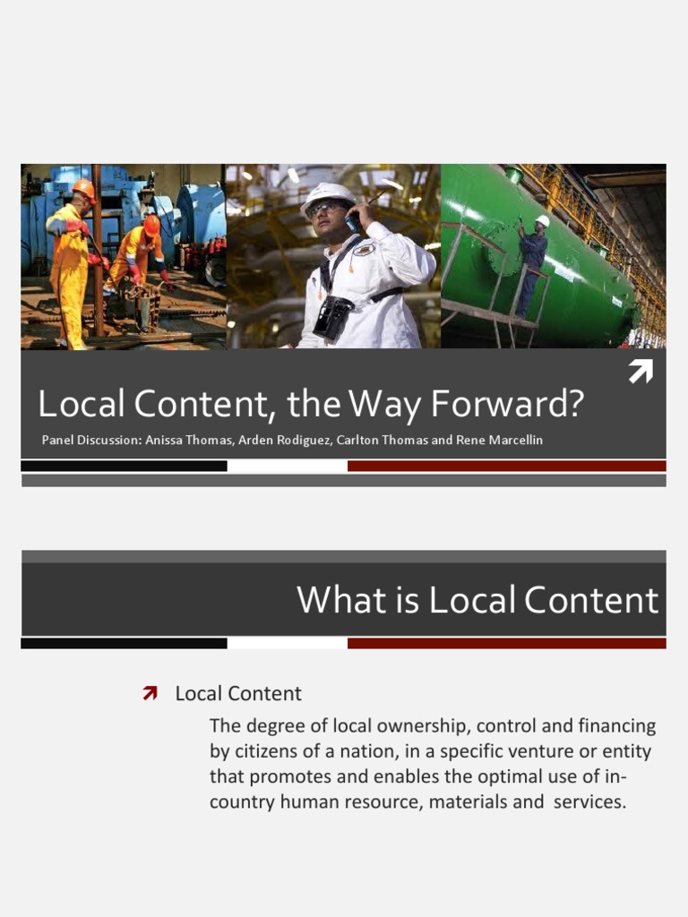 Local Content - The Way Forward - ZKhan | PDF | Competitiveness | World ...