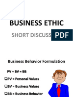 Business Ethic: Short Discussion
