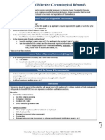 Anatomy of Effective Chronological Resumes Fall 2010 2