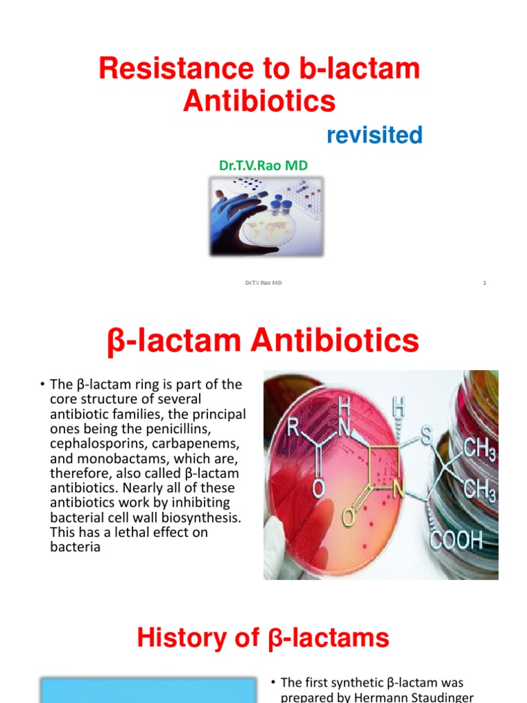 Understanding β-Lactam Antibiotic Resistance | PDF | Beta Lactamase ...