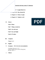 Chapter 3,4,5: Pointers For Final Exam - 2 TERM 2014