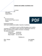 BSNL Complaint Letter