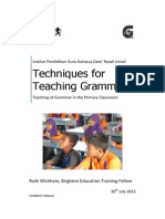 Module Techniques Teaching Grammar Facilitator