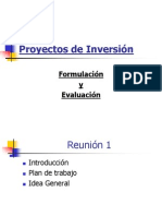 Proyectos de Inversion - Formulacion y Evaluacion