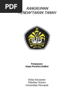 Download Rangkuman Materi Pendaftaran Tanah by daya_perwira SN213662436 doc pdf