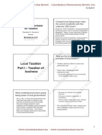 Local Tax Part I - Business Tax