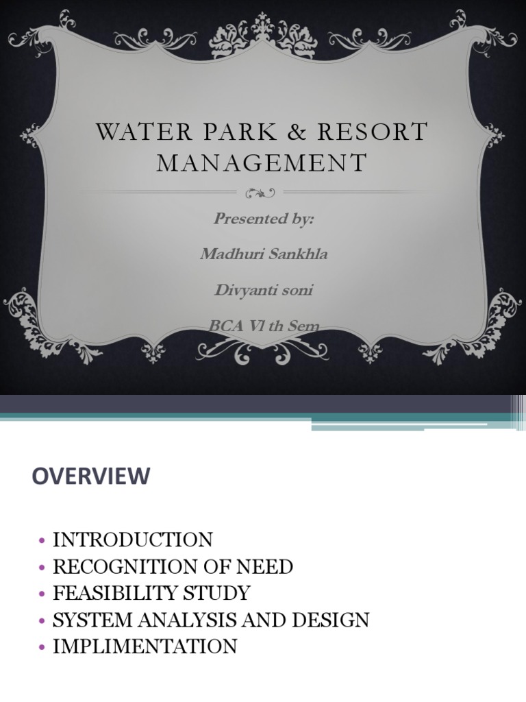 Water Park Management System Overview | PDF