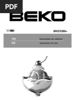 Download Manual de Utilizare BEKO Bkex386 by MihaelaMargaretaDejeu SN213669524 doc pdf