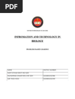 Infromation and Technology in Biology: Problem Based Learing