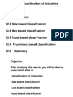 Classification of Industries