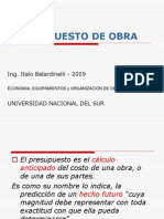 Presupuesto de Obra