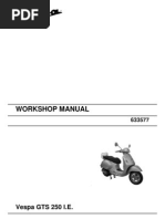 Vespa GTS250 Workshop Manual